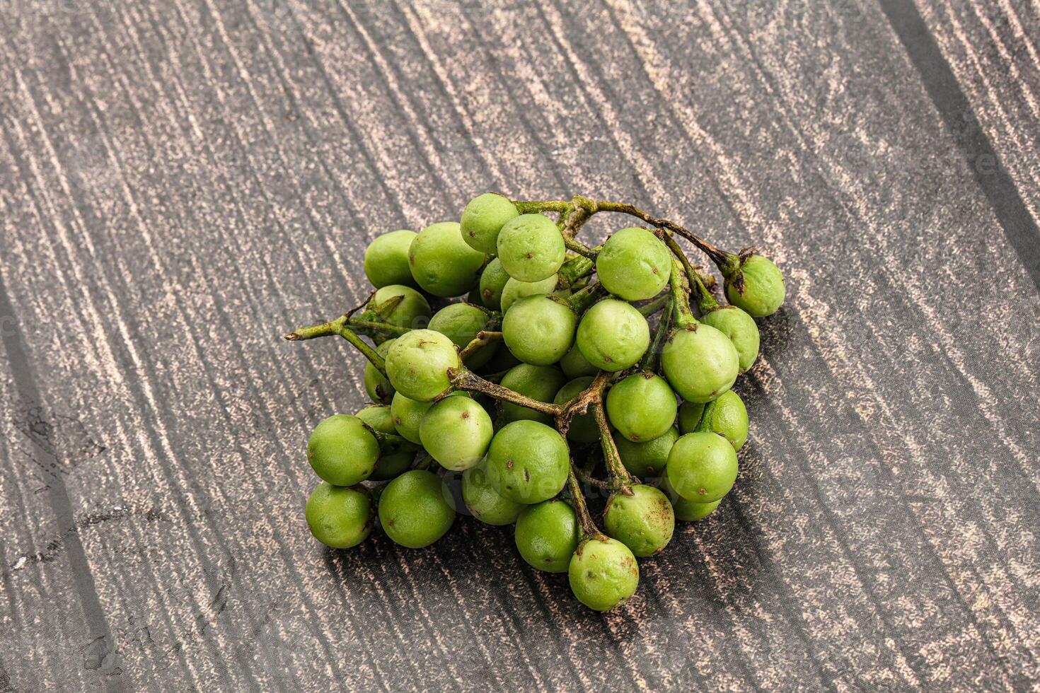 Raw ripe wild pea eggplant photo