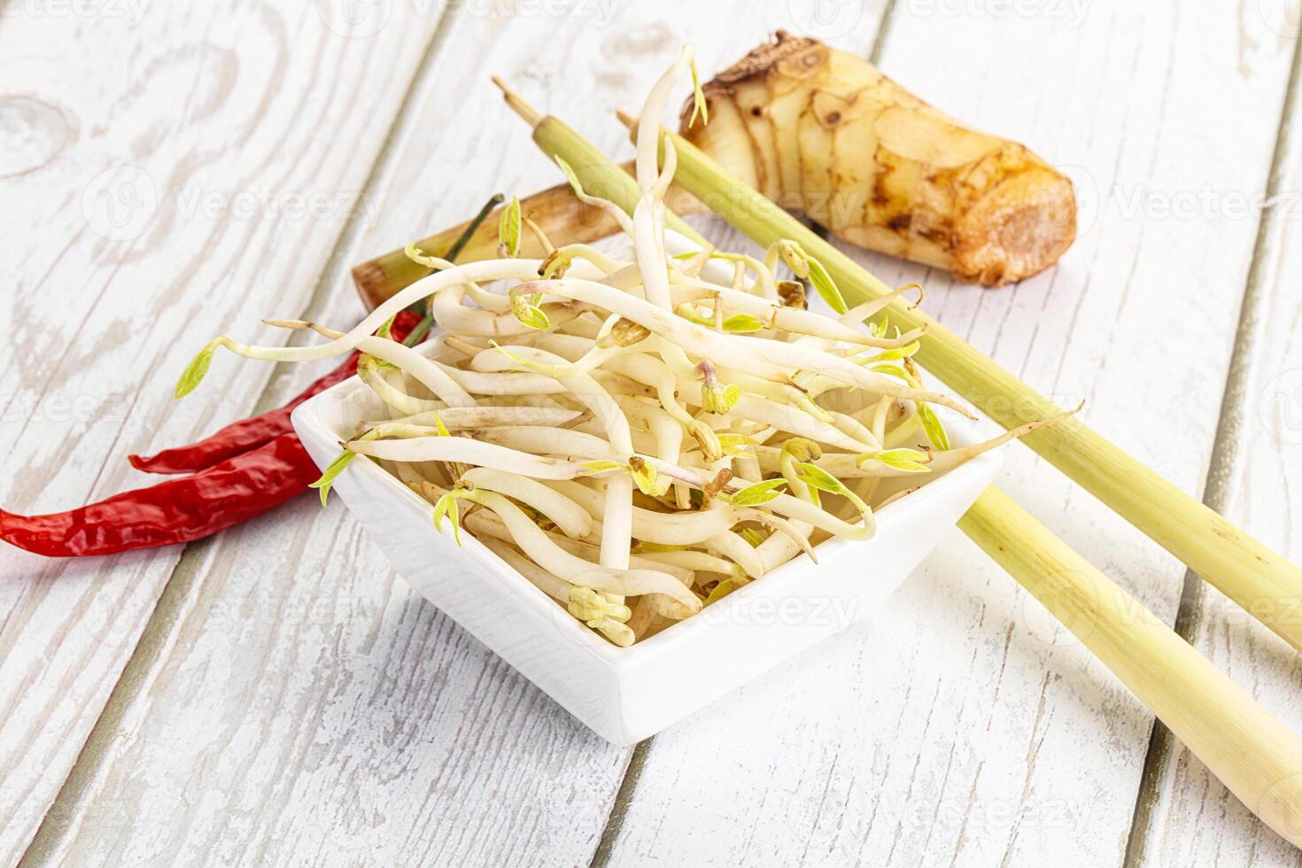 Asian cuisine Mash bean sprout photo