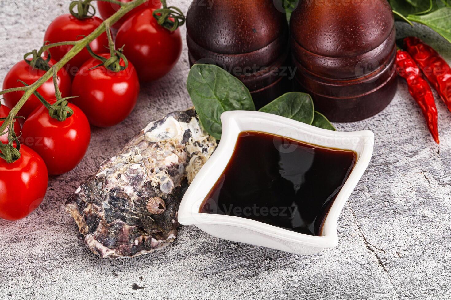 Asian Oyster sauce in the bowl photo