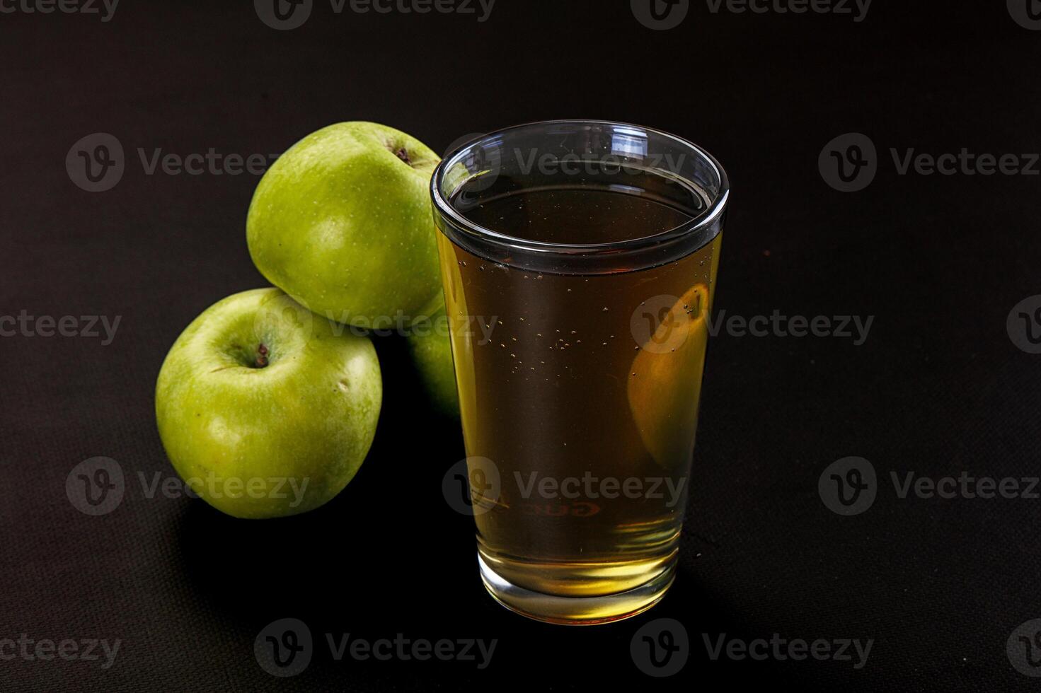 Fresh sweet natural apple juice photo