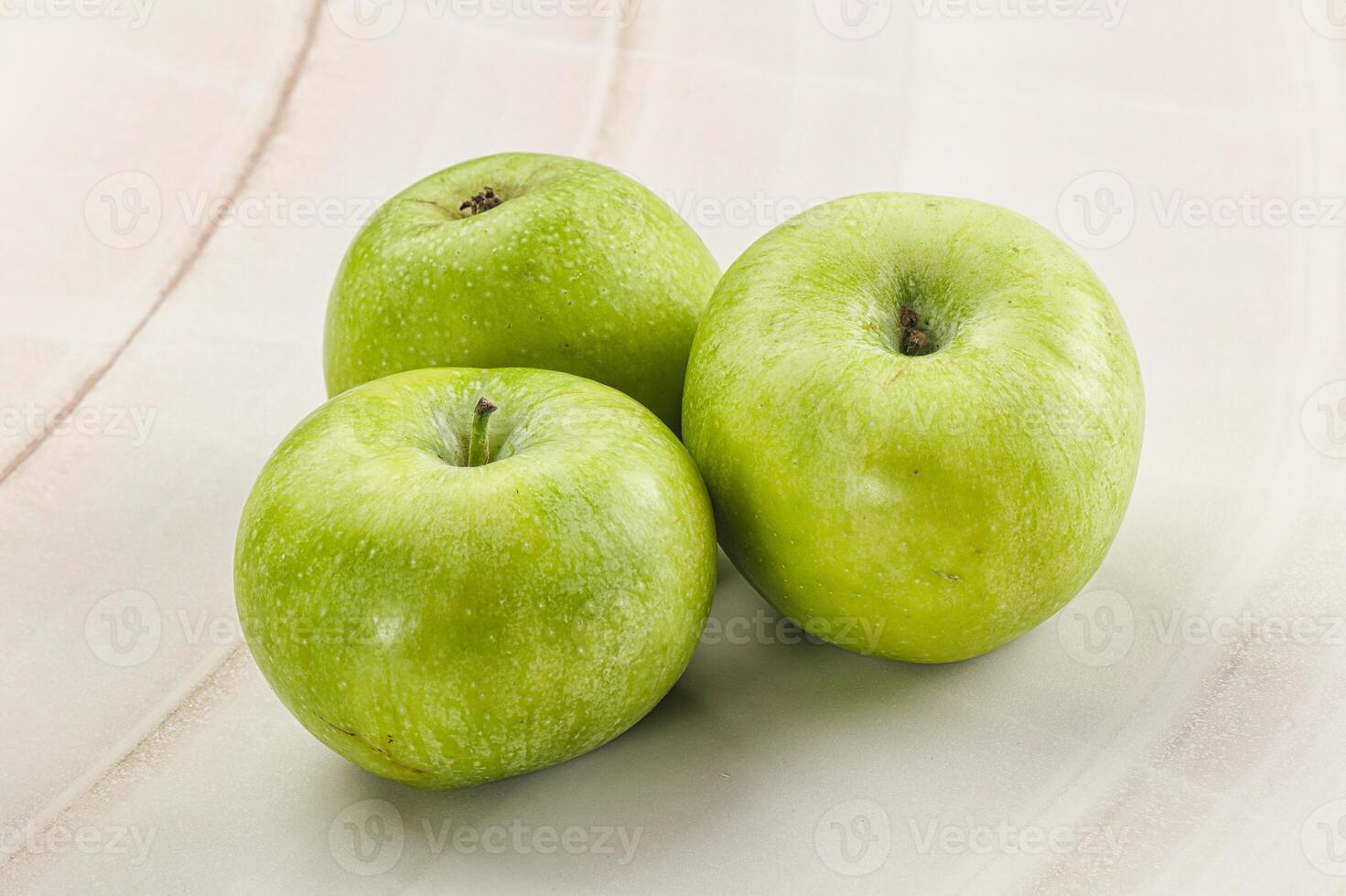 Sweet and juicy green apple photo