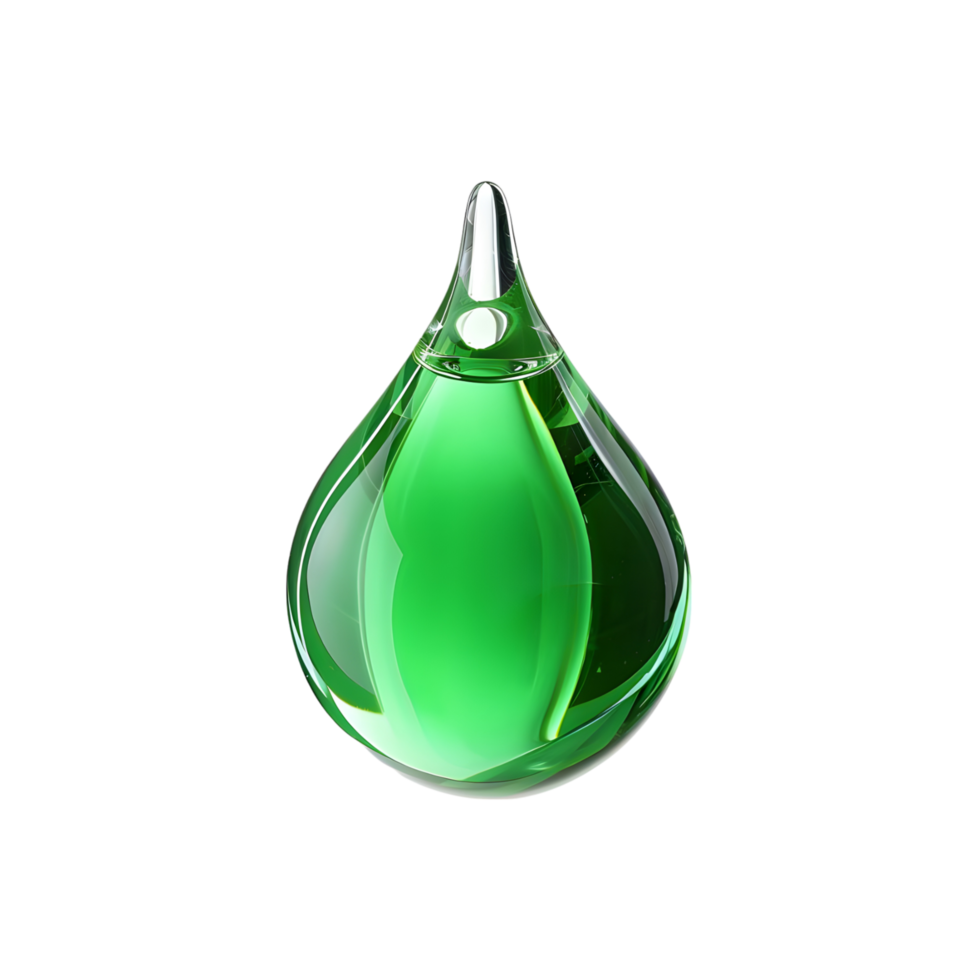 Vivid Droplet Thick Liquid in Vibrant Colors Isolated on Transparent Background png