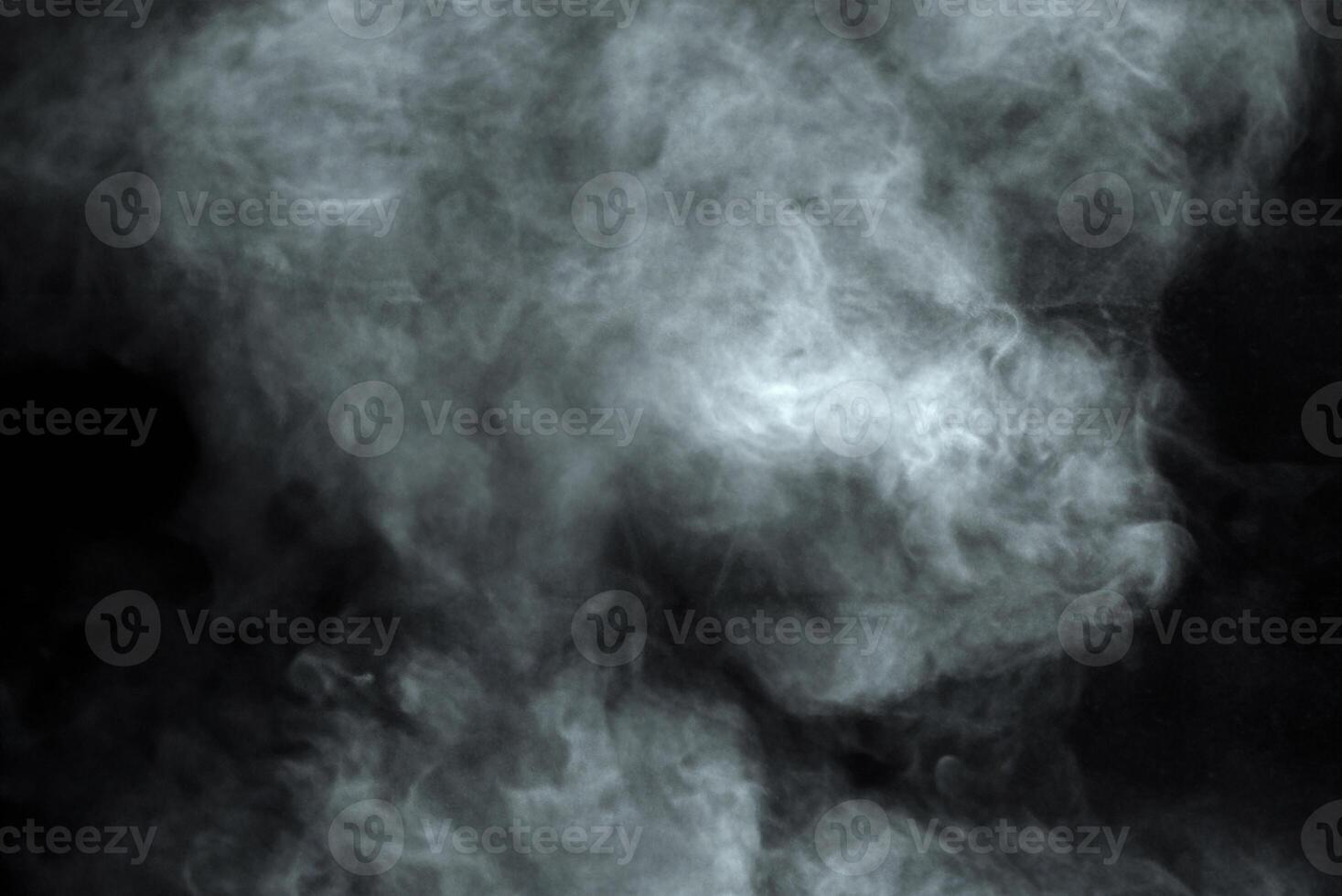 Abstract Particle Cloud on Black Background photo