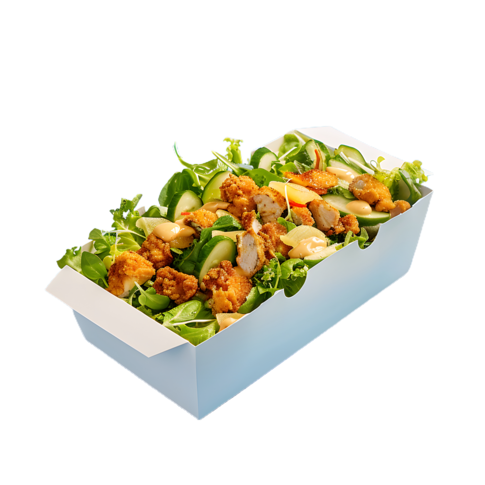 a salad in a cardboard box png