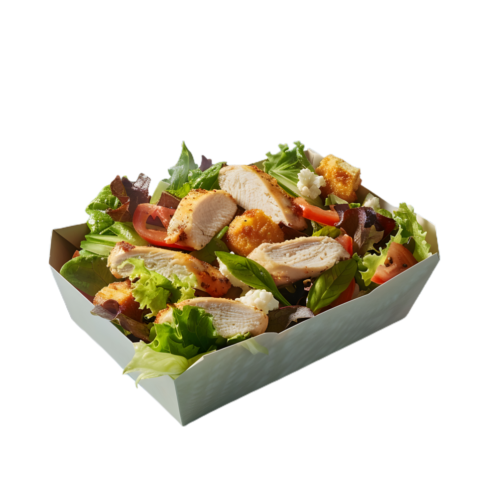 a salad in a cardboard box 47739841 PNG