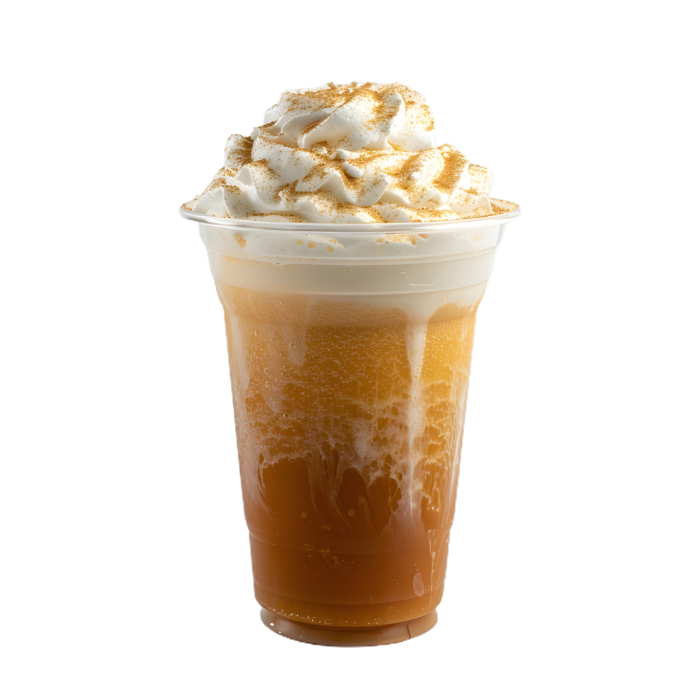 a coffee drink with whipped cream png