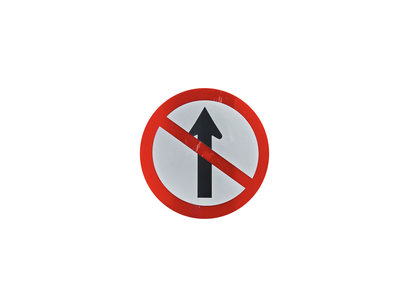 Direct prohibition sign. Traffic sign. on transparent background png