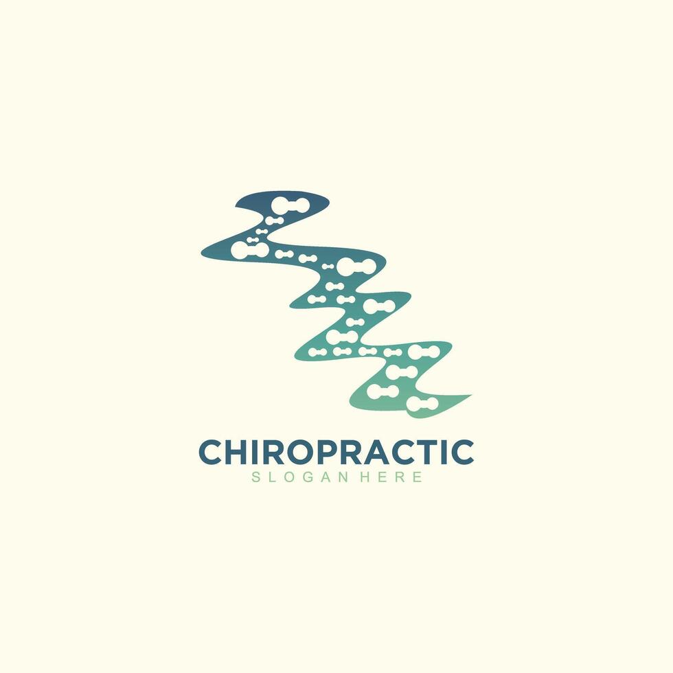 Chiropractic logo design icon for business with creative concept idea vector