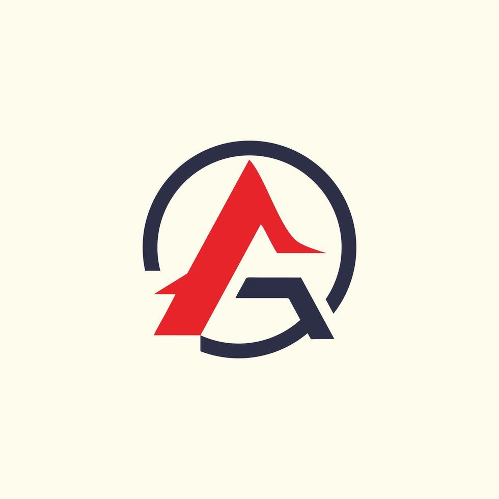 Letter a logo template element vector