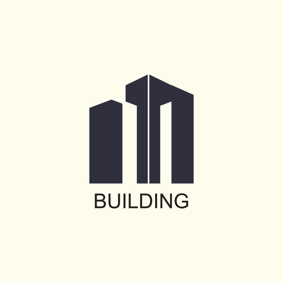 Buildings real estate logo for business with unique concept vector