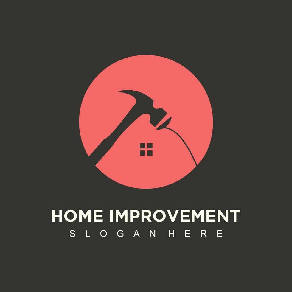 Flat design construction company logo vector