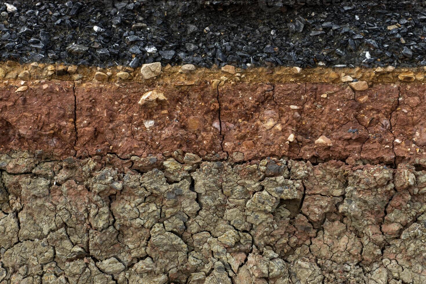 The curb erosion from storms. photo