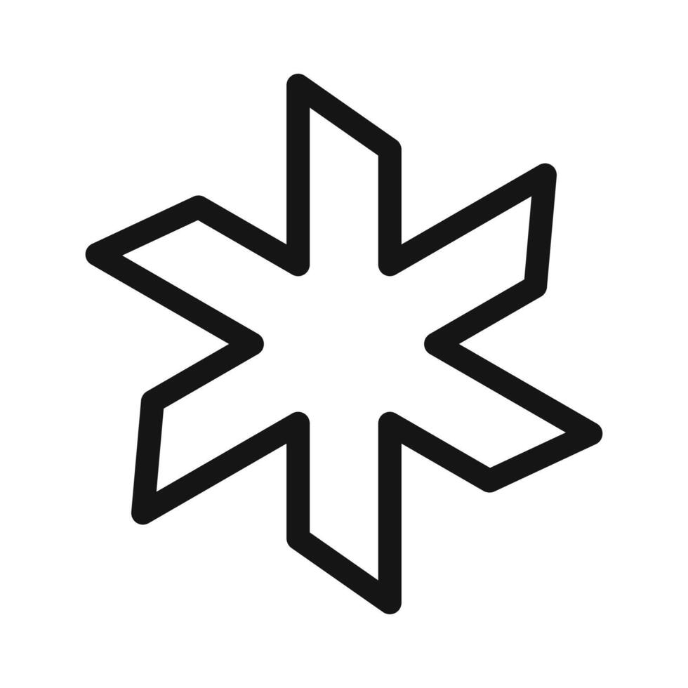 Asterisk Icon Pack Typographic Character Illustrations for Text and Design vector