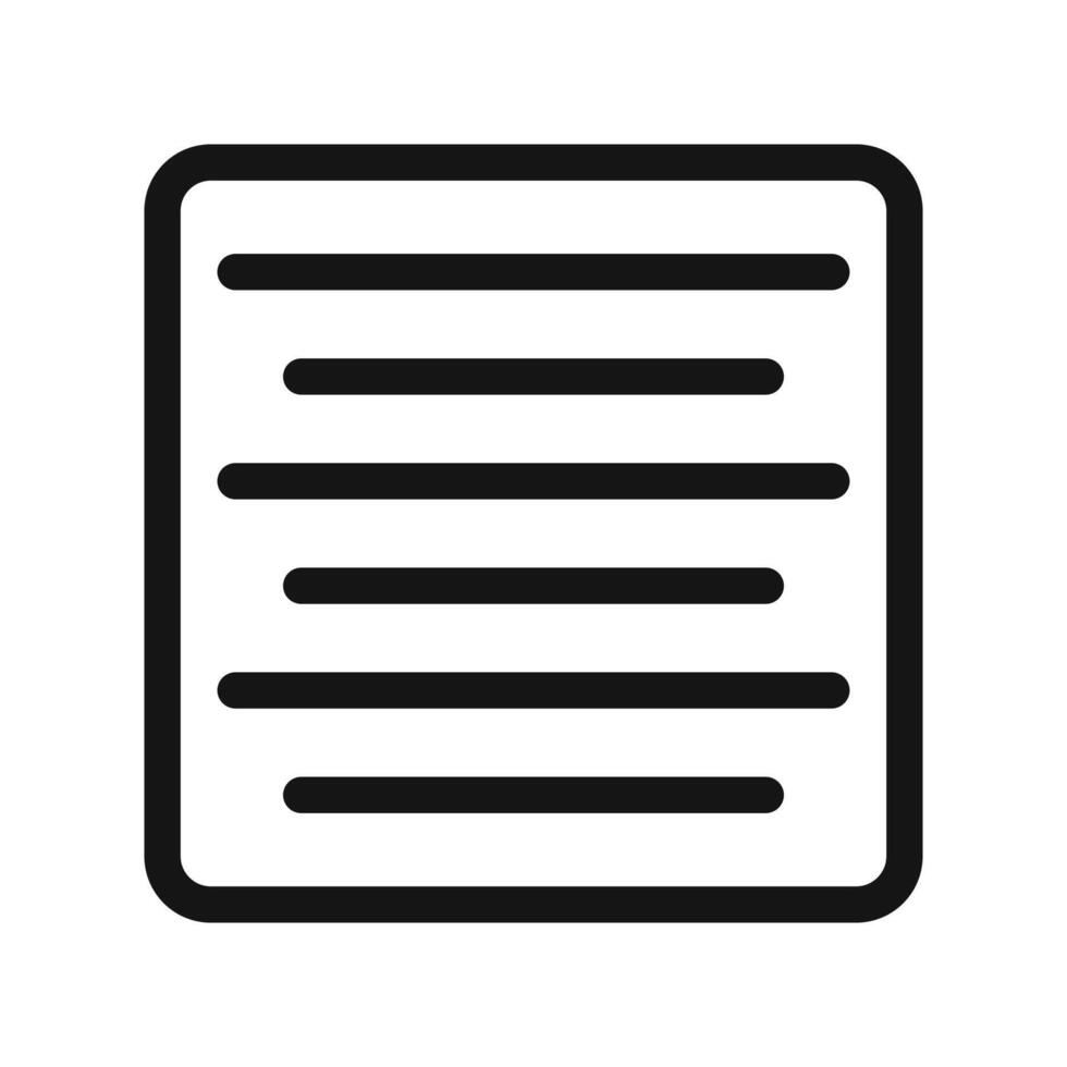 Align Center Icon for Text Alignment Tools vector