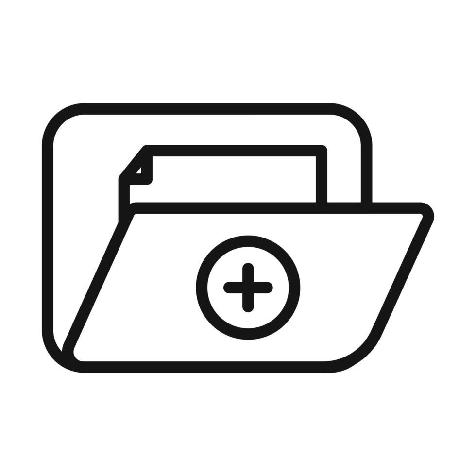 Create Folder Icon Perfect for Organizing Documents vector
