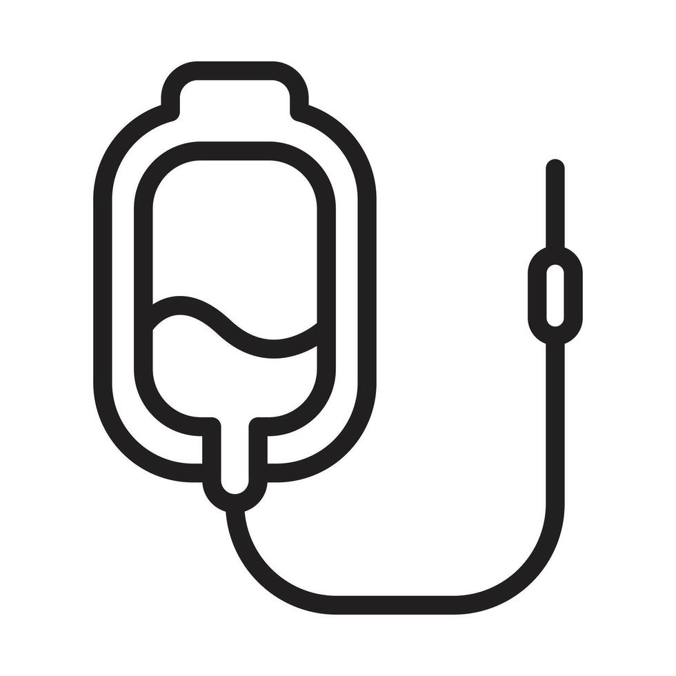 Blood Transfusion Bag Icon Perfect for Medical and Hospital Use vector