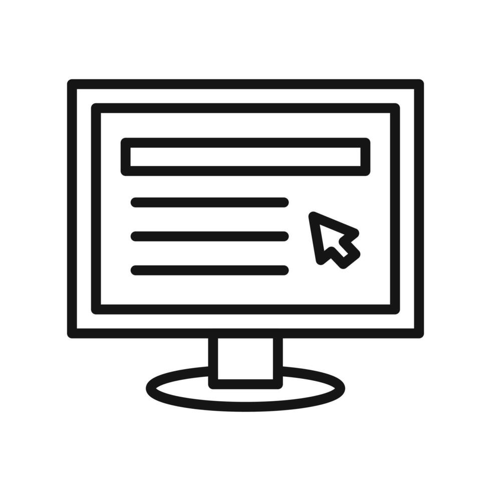 Online Browser Icon Ideal for Internet Navigation and Web Surfing vector