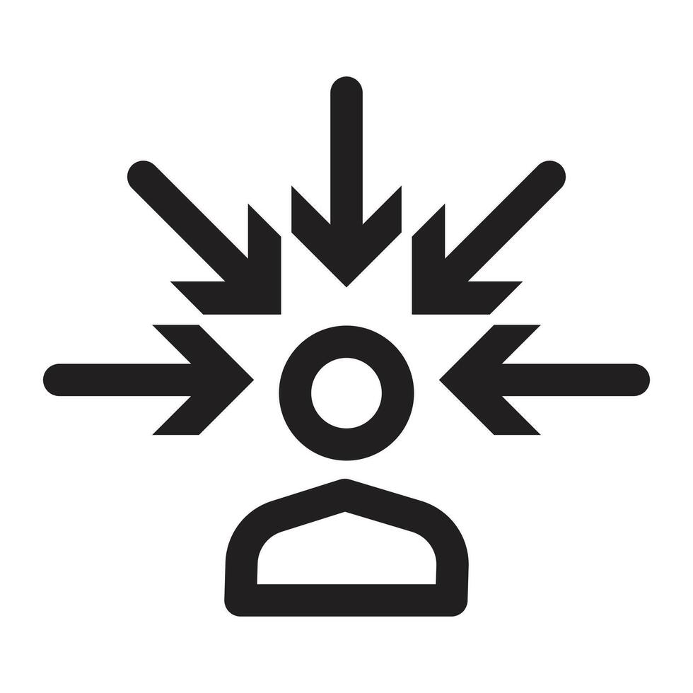 Consumer Focus Icon Perfect for Market Research and Business Analysis vector