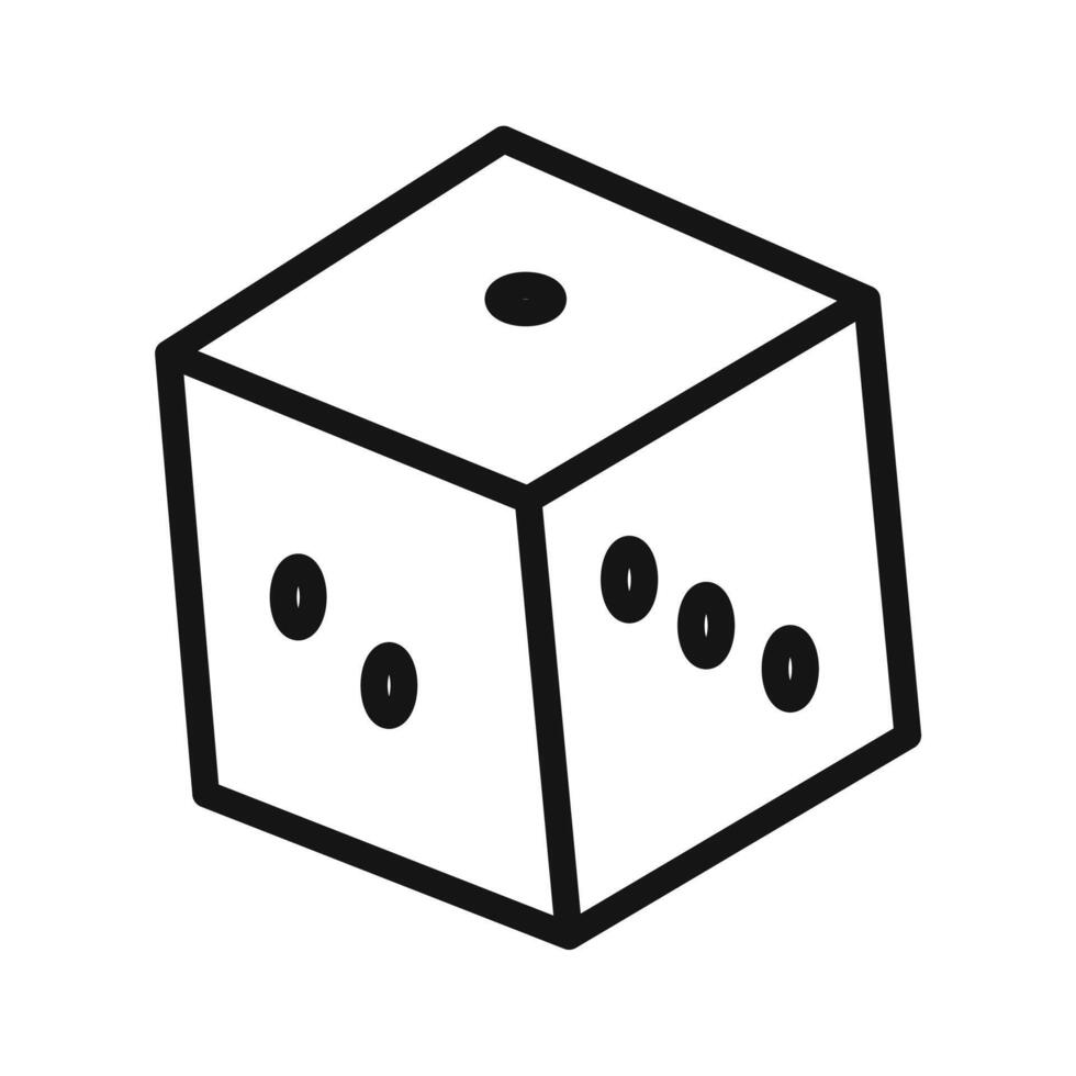 Dice Game Icon for Casino and Gaming Apps vector