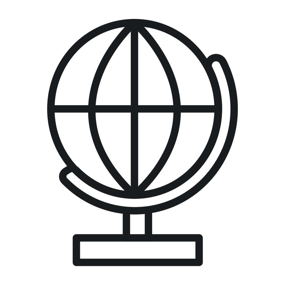 Globe icon set vector