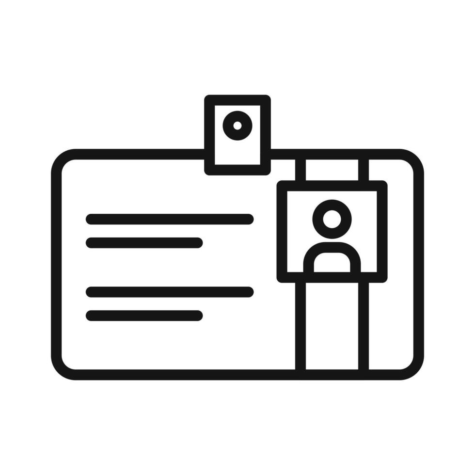 Identification ID Badge Icon Perfect for Security and Access Control vector