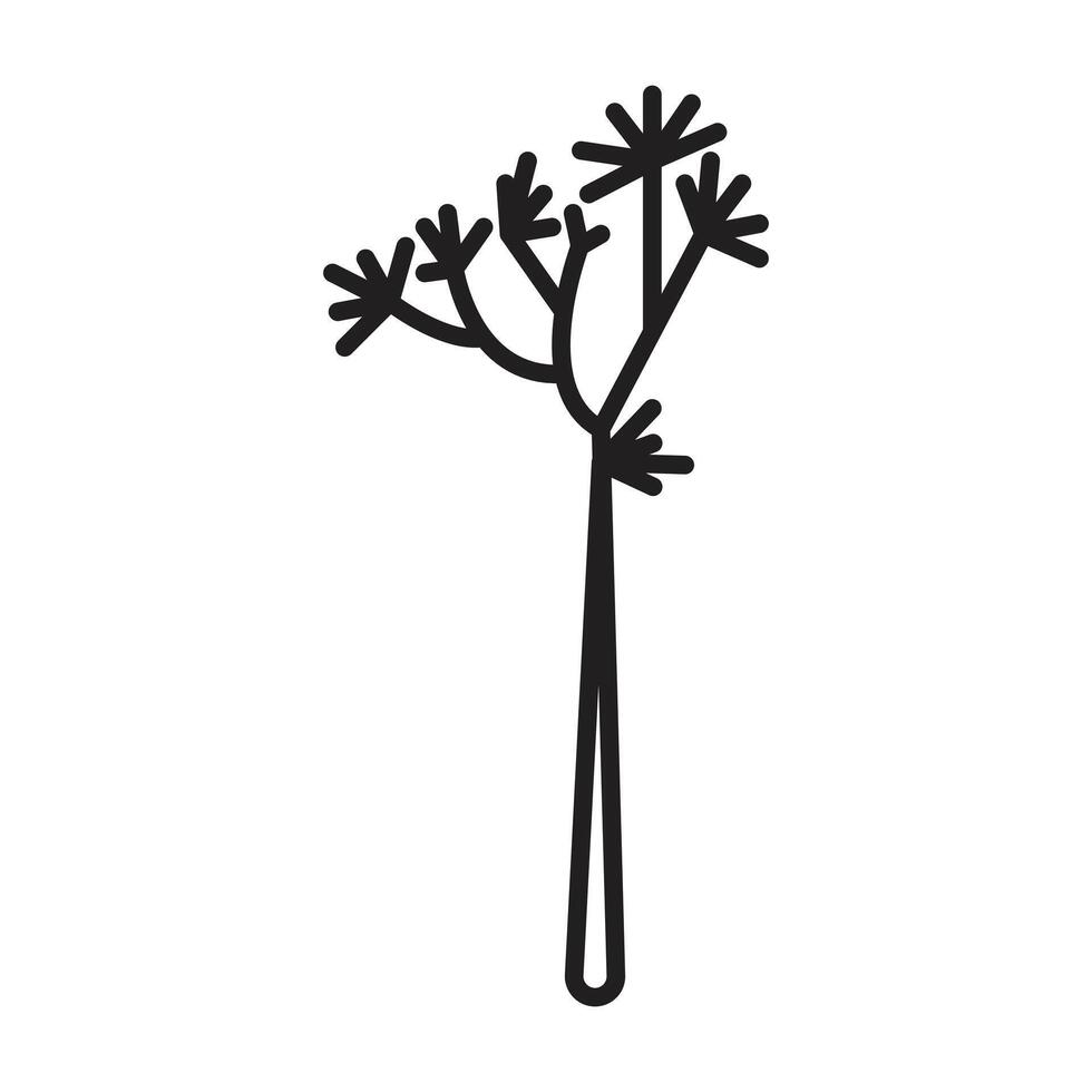 Joshua Tree Illustration Icon Ideal for National Parks and Nature Themes vector