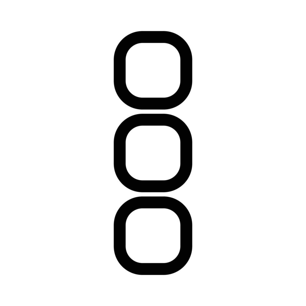 Interface Menu Dots Icon Perfect for Web and App Design vector