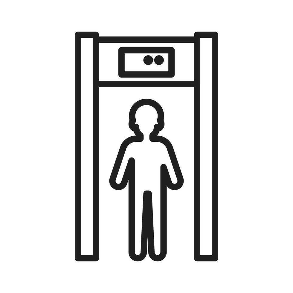 Handheld Metal Detector Icon Ideal for Security and Detection vector