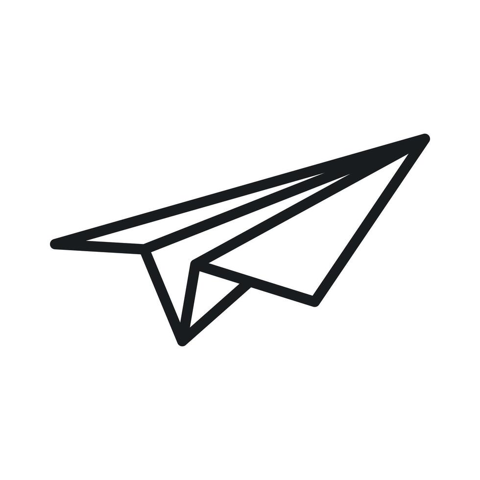 Messaging Paper Plane Icon Ideal for Communication Apps vector