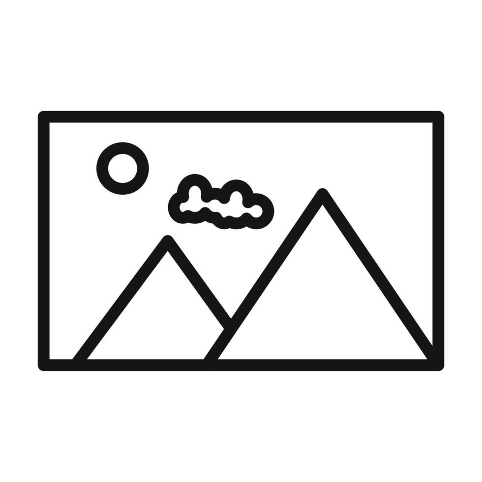 Photo Gallery Icon Ideal for Visual Arts and Photography vector