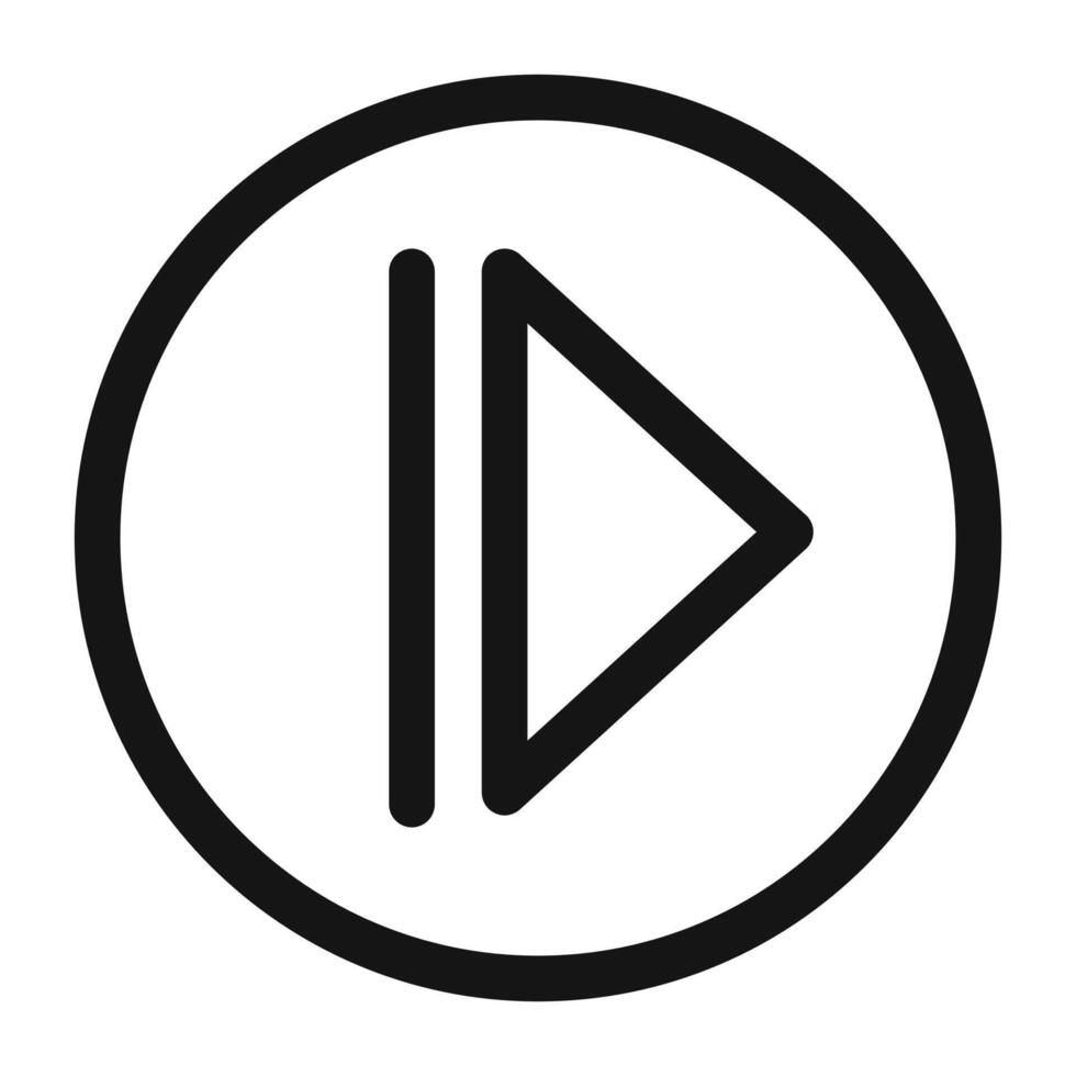 Play Media Icon Perfect for and Audio Playback vector