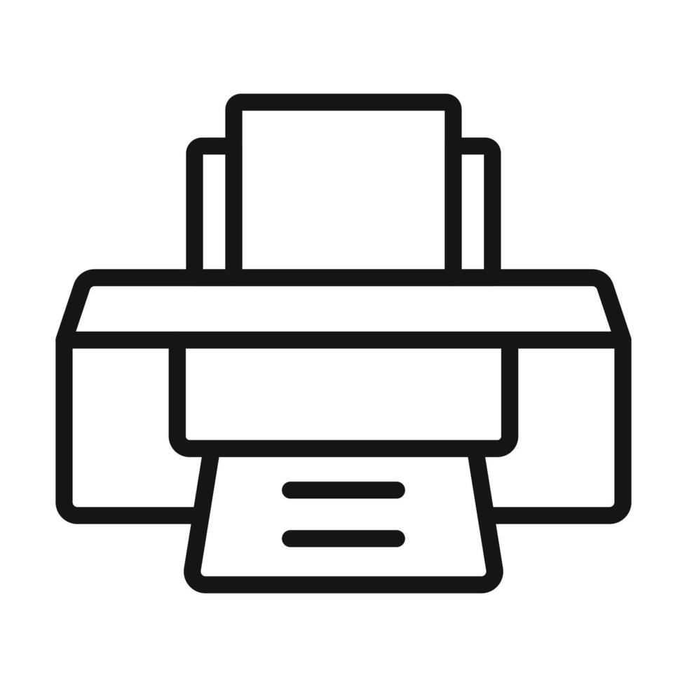 Printer Icon Perfect for Office and Document Printing vector