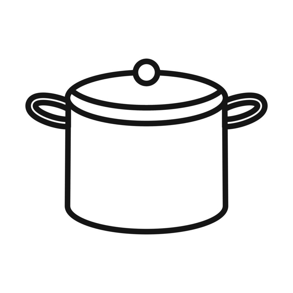 Pot Icon Set Cooking Vessel Illustrations for Culinary Arts and Home Cooking vector