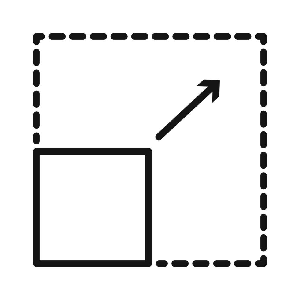 Resize Icon Pack Scaling Tool Illustrations for Design and Technology vector