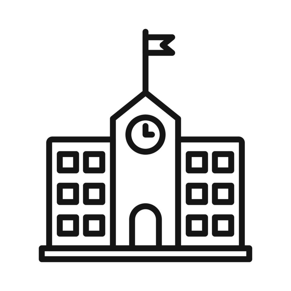 Schoolhouse Icon Ideal for Education and Learning vector