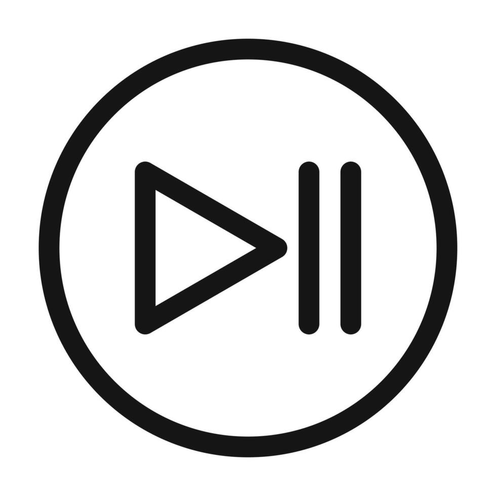 Play Pause Icon Ideal for Media Applications vector