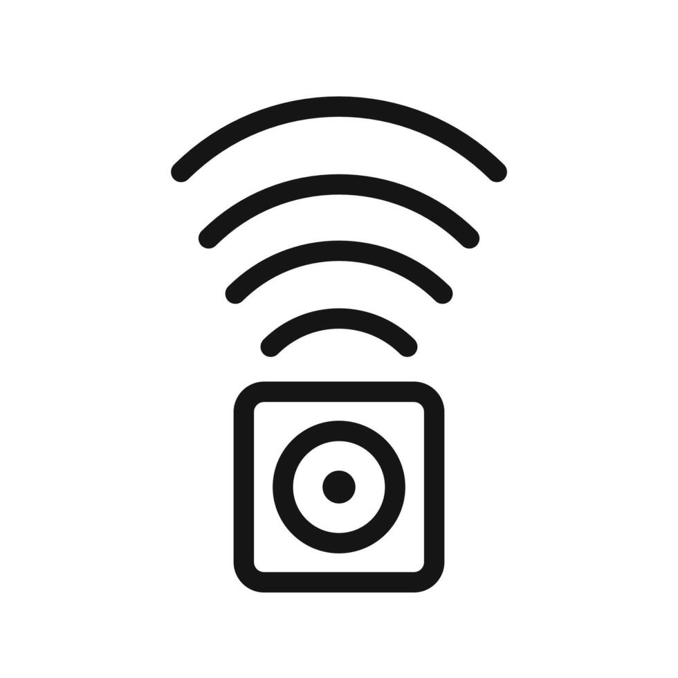 Home Sensor Icon for Smart Living and Home Automation Technologies vector
