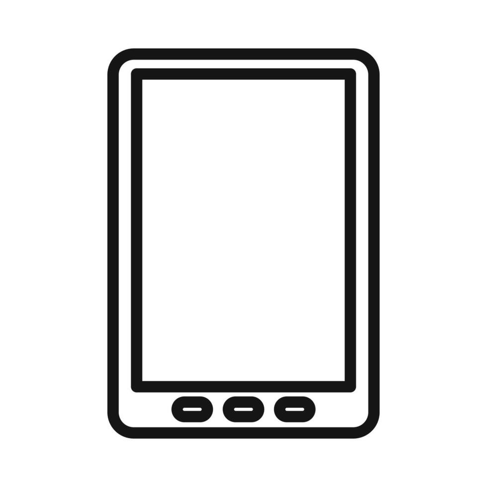 Digital Tablet Icon for E-Reading and Online Learning vector