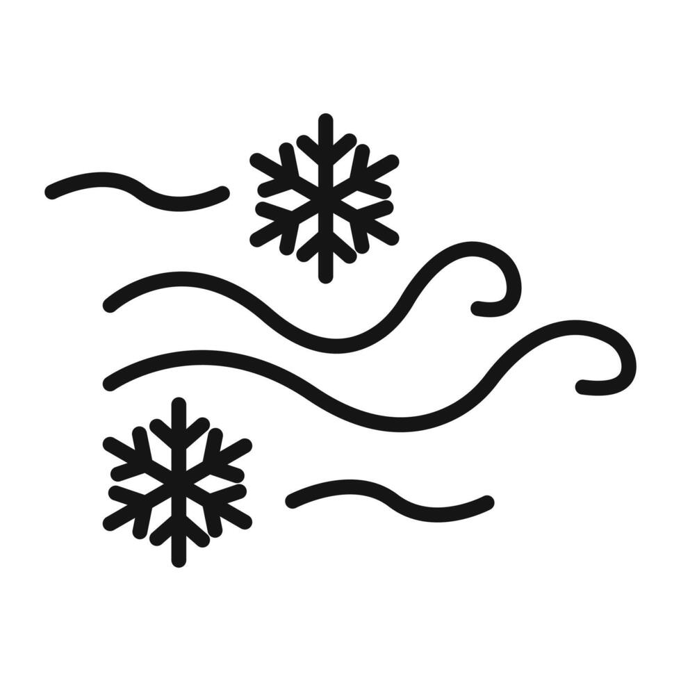 Snow Blowing Icon Pack Winter Weather Illustrations for Outdoor Maintenance vector