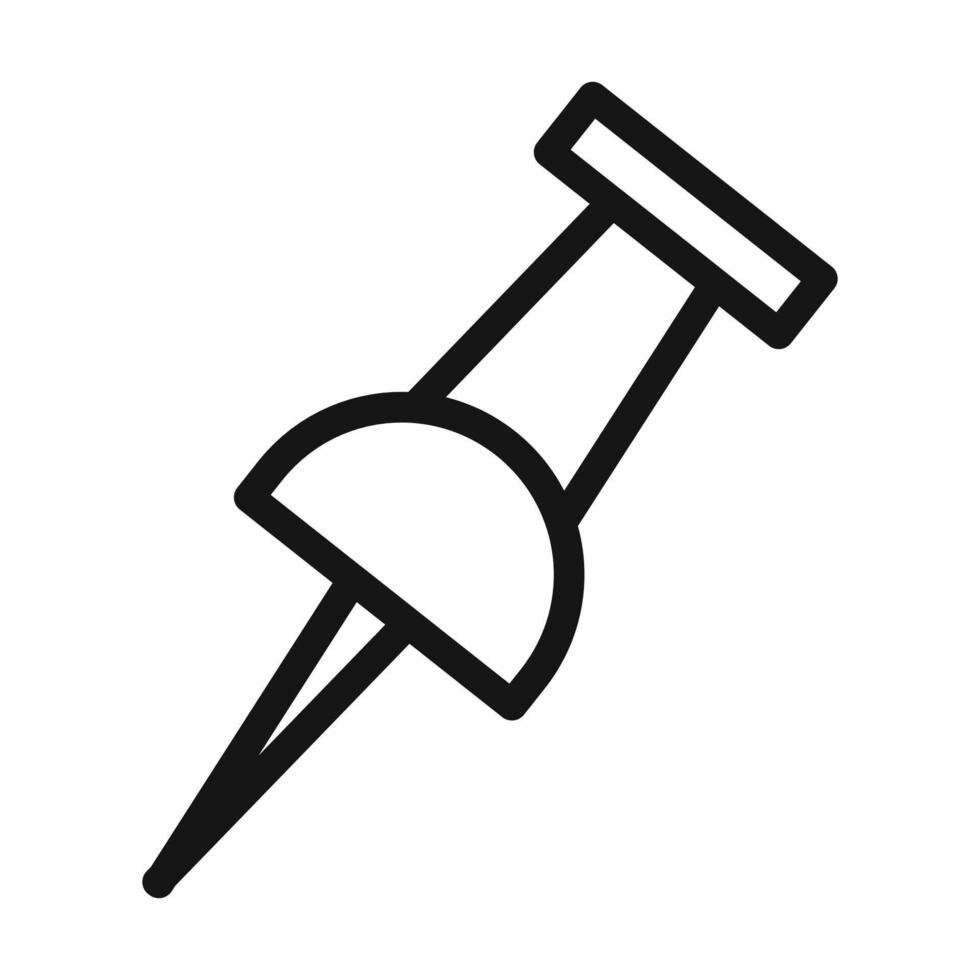 Push Pin Icon Perfect for Organizing and Notice Boards vector