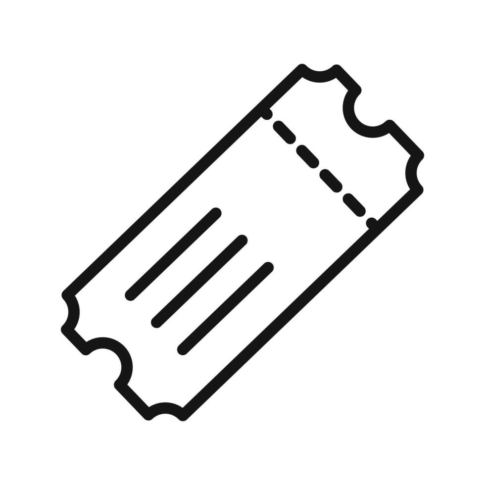 Ticket icon set vector