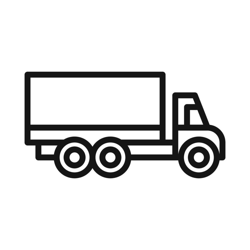 Logistics Truck Icon Ideal for Delivery and Transport vector
