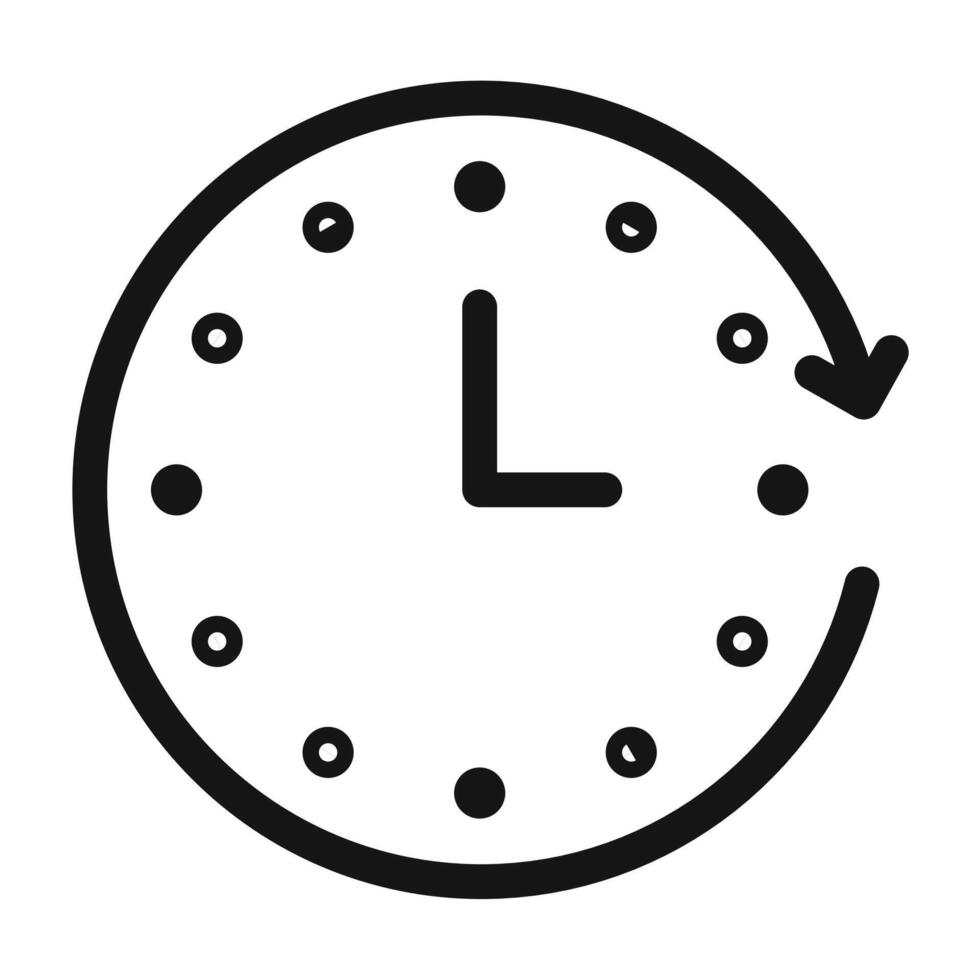 Forward Time Icon Ideal for Scheduling and Appointments vector
