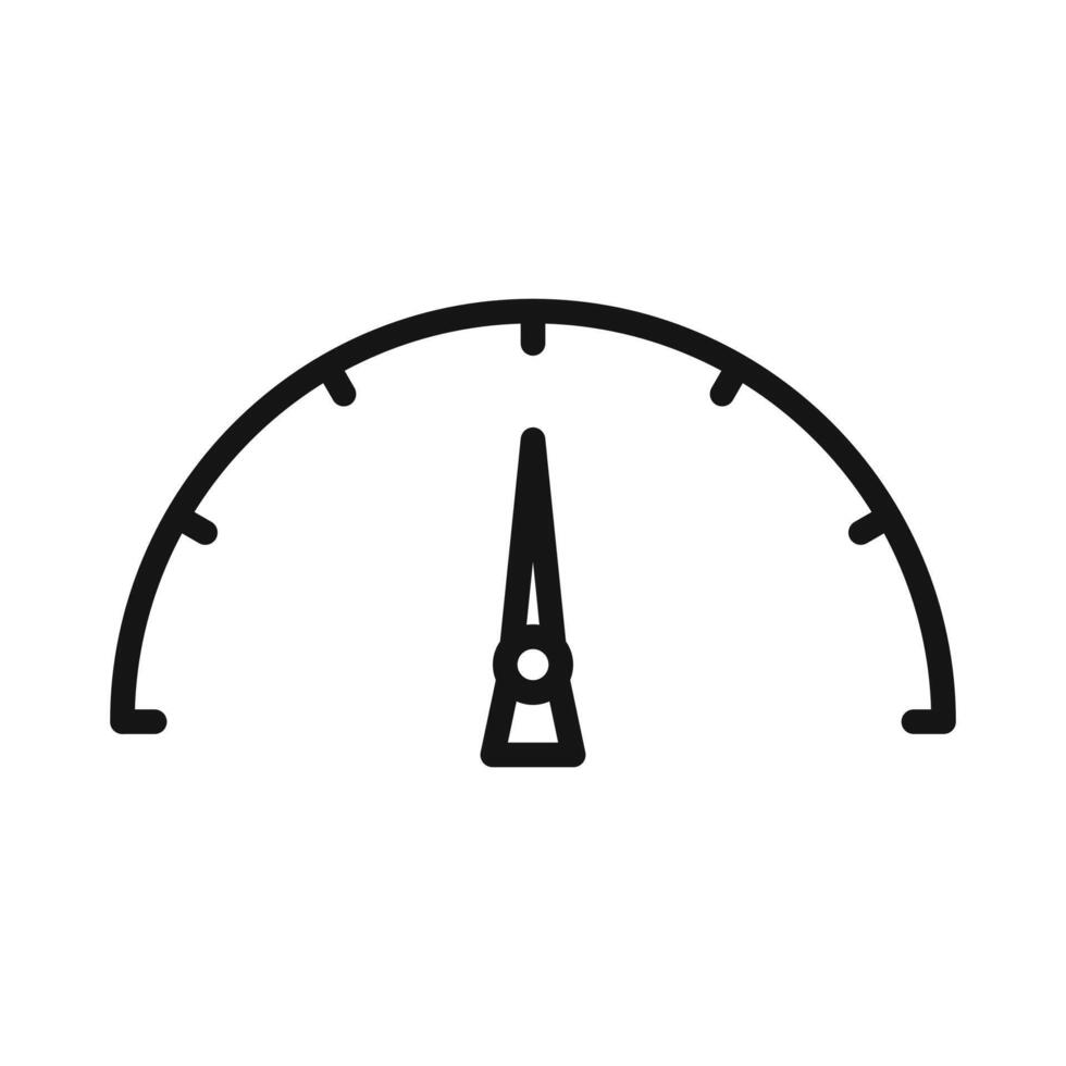 Vehicle Tachometer Icon for Speed Measurement and Auto Mechanics vector