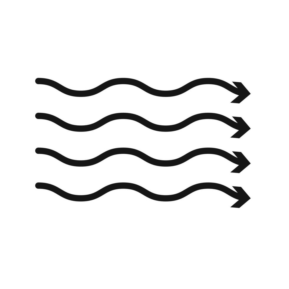 Natural Wind Gust Icon for Weather Forecasting and Environmental Awareness vector