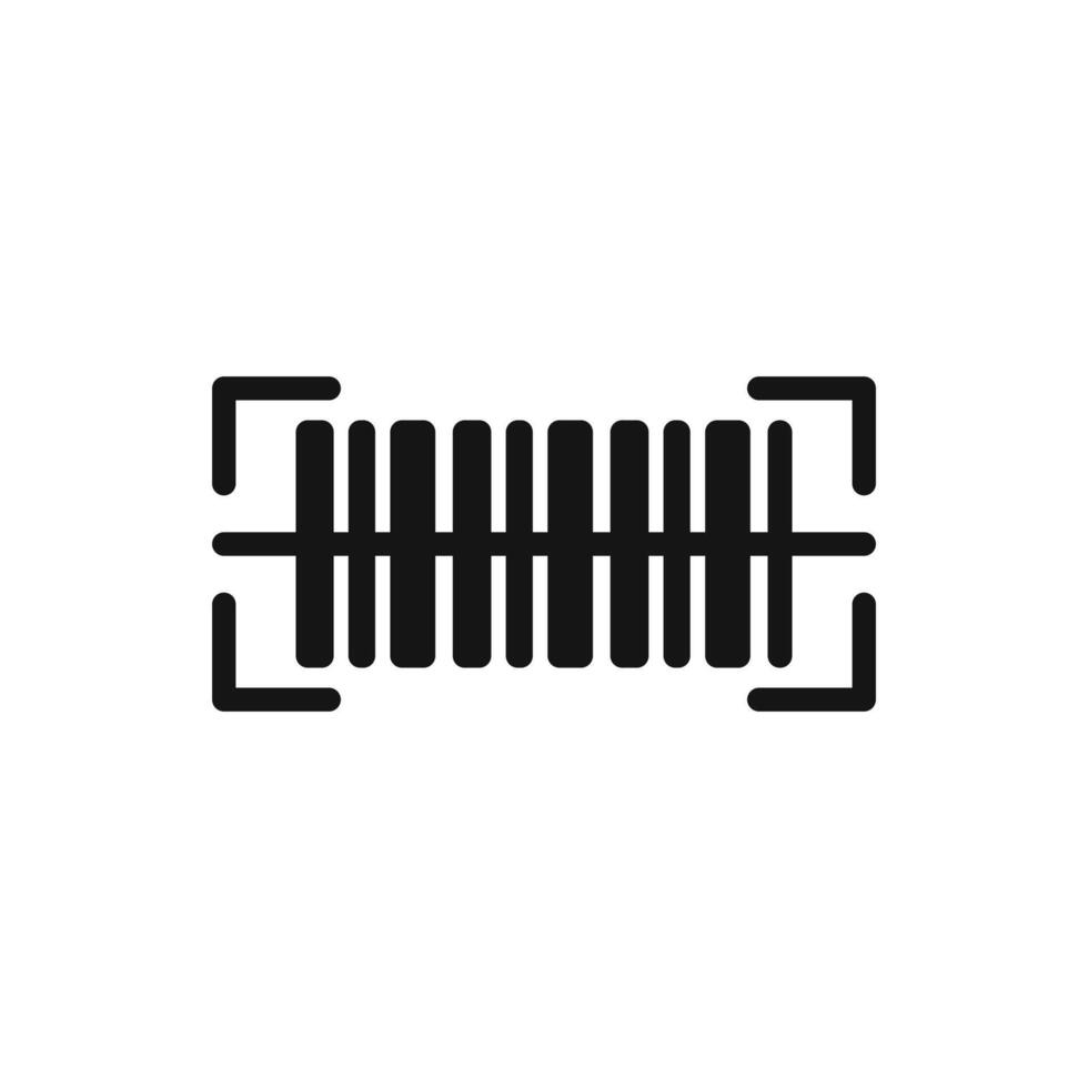 Bar code scanner icon vector