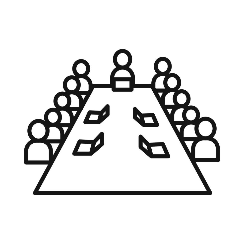 Business meeting icon vector