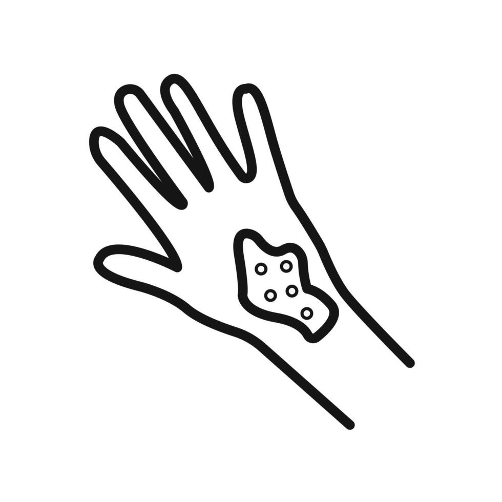 Contact Dermatitis icon vector