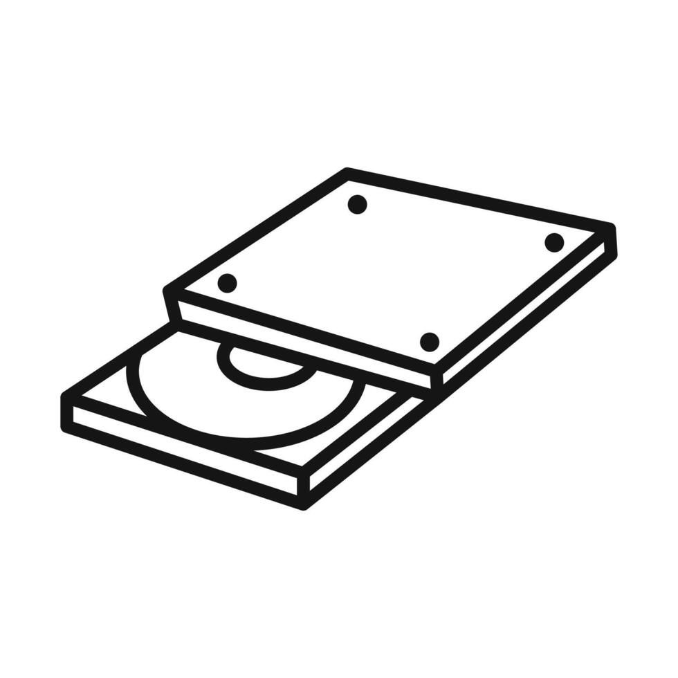 Dvd CDROM disc icon vector