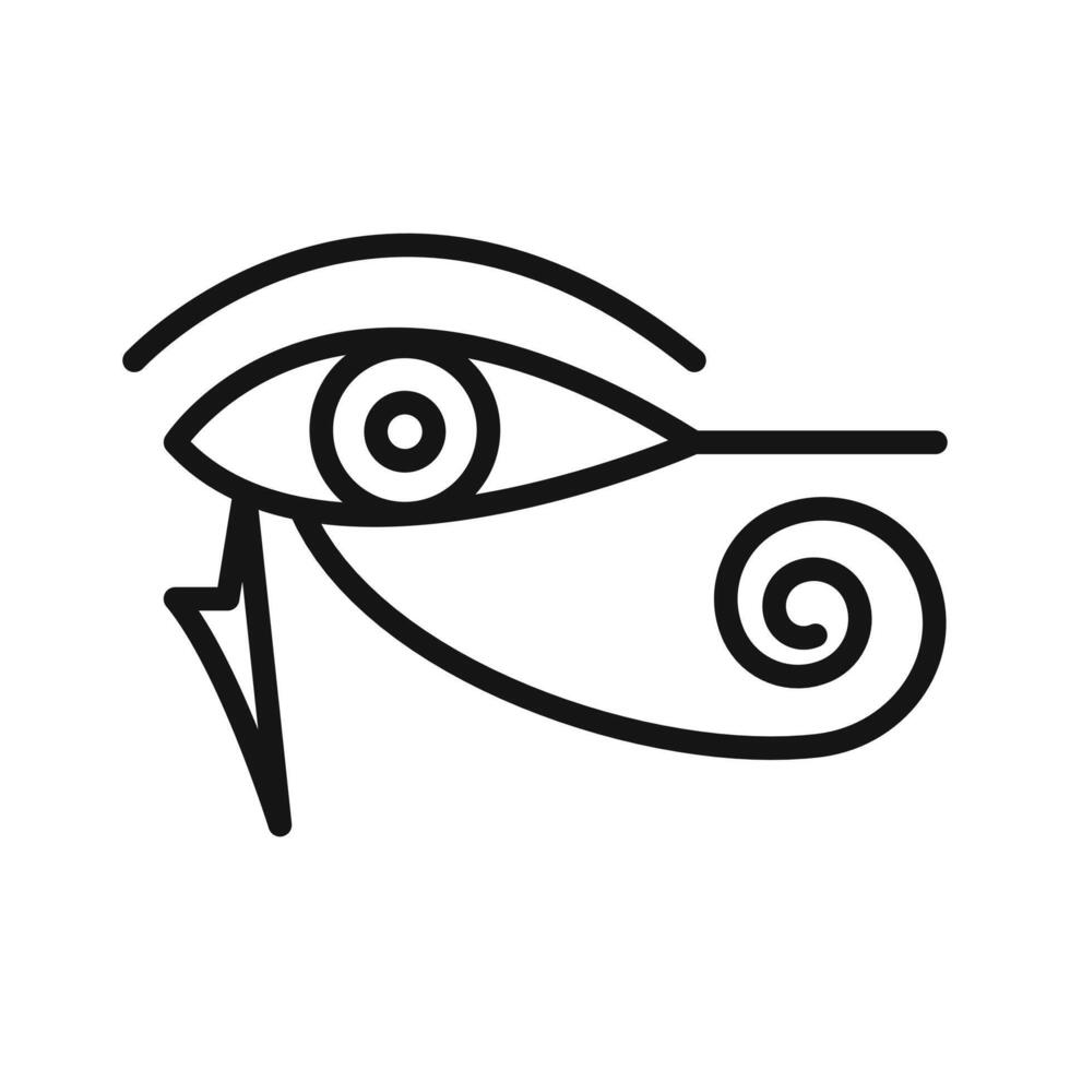 Eye of Horus Egypt Deity icon vector